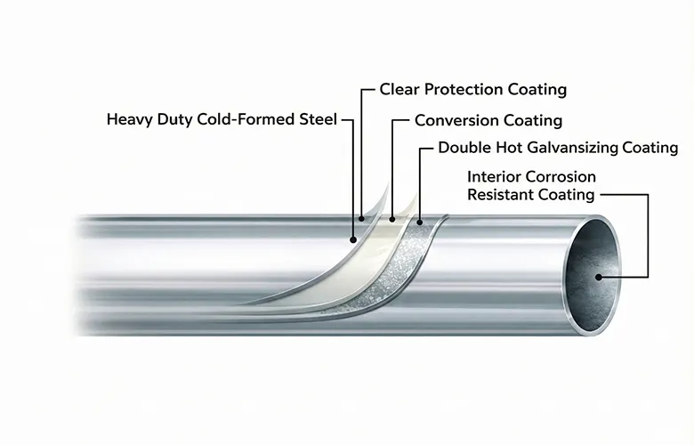 02. Heavy-Duty Galvanised Steel Frames