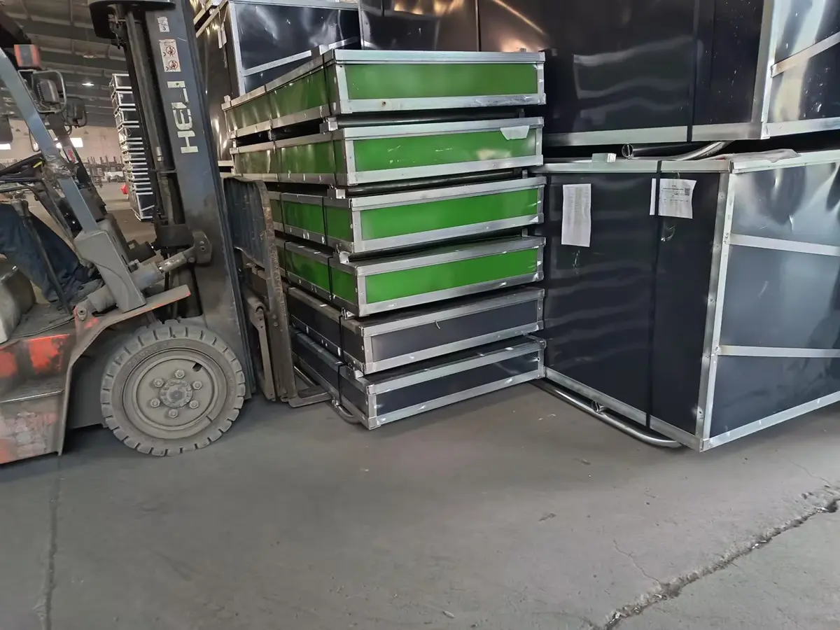 Toughcover TS1012 Container Shelter installed on 40ft containers in Australia.webp