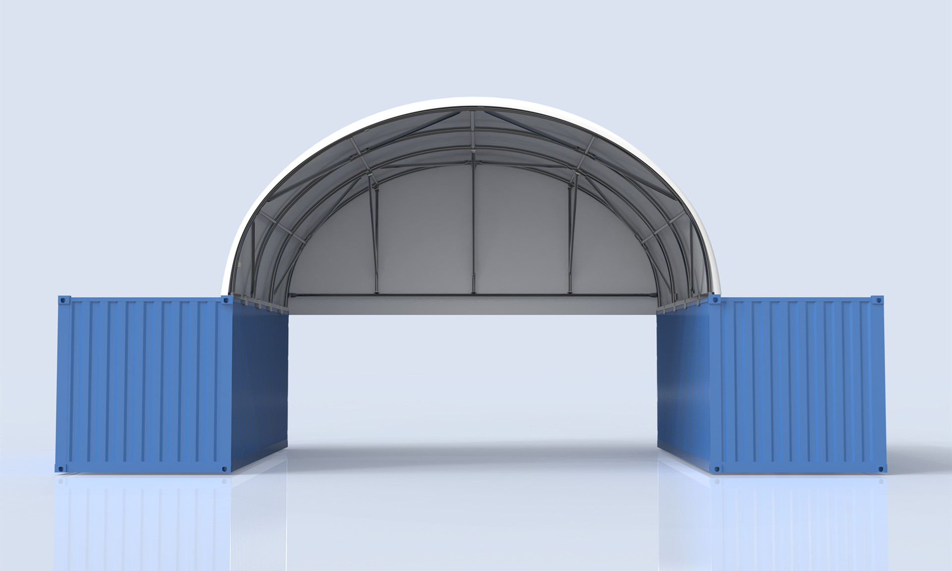 container shelter end wall