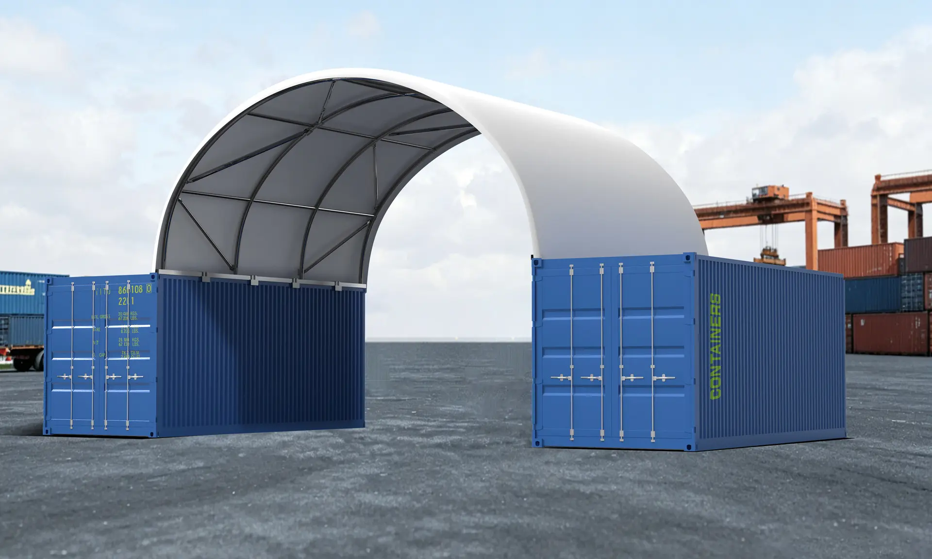 8x6m container dome