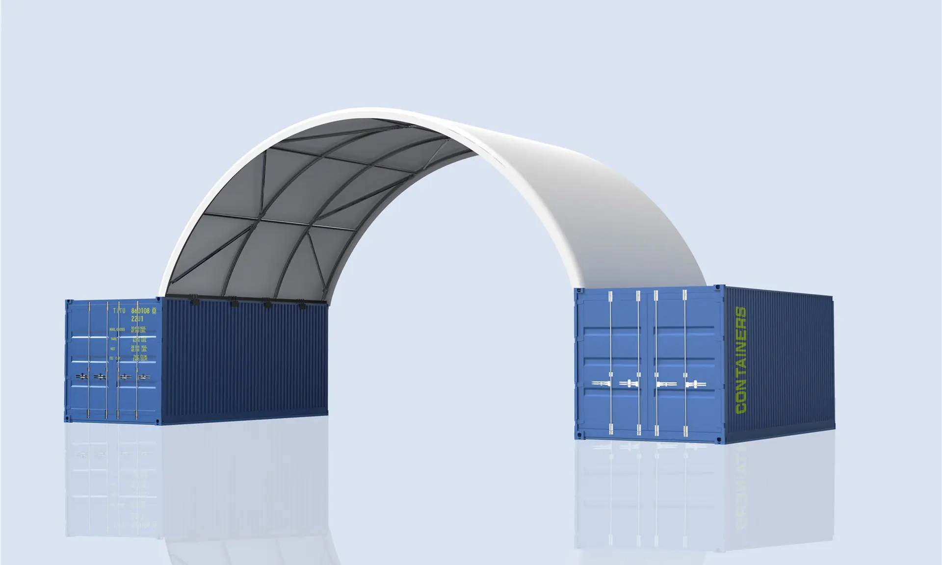 60sqm industrial container shelter