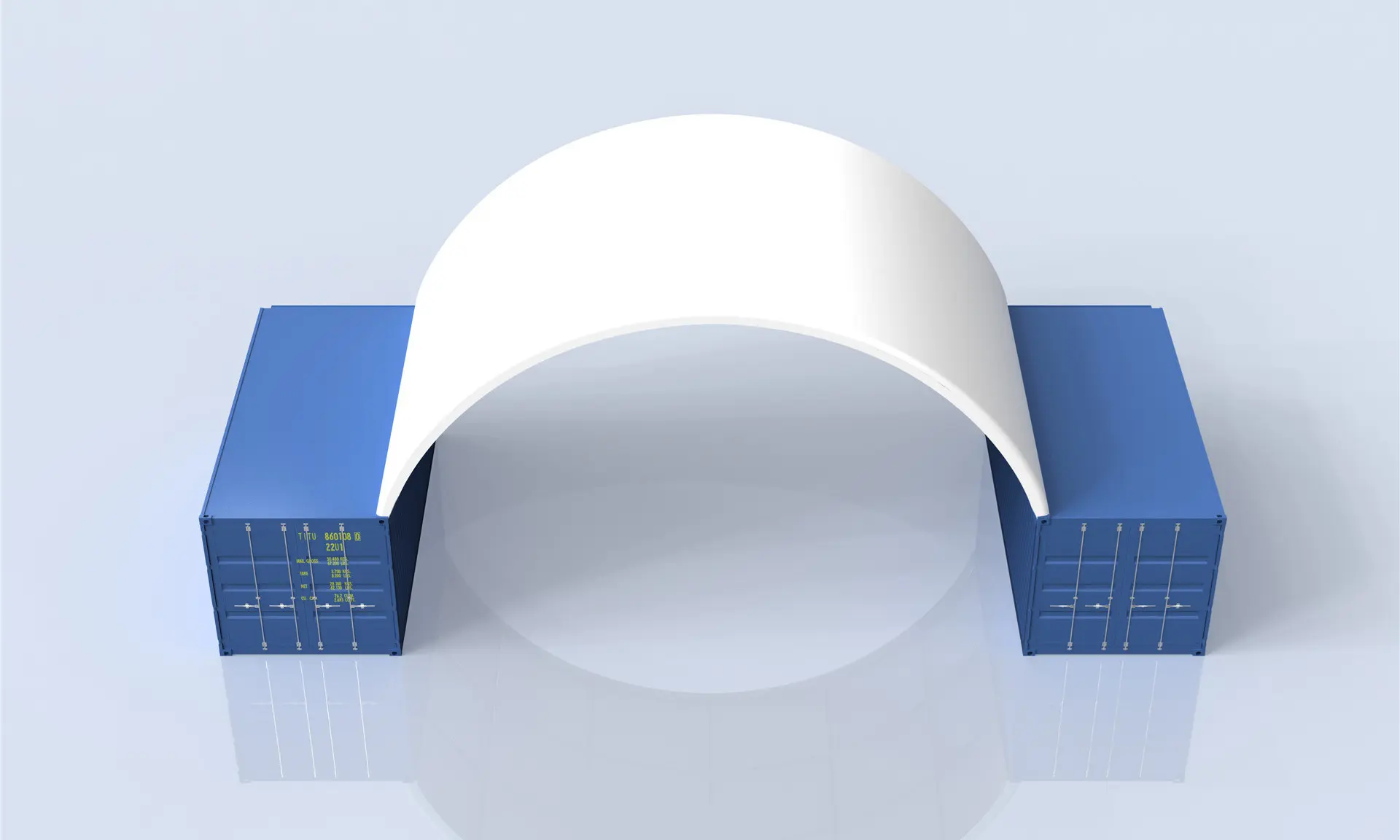 TS1006 container dome shelter