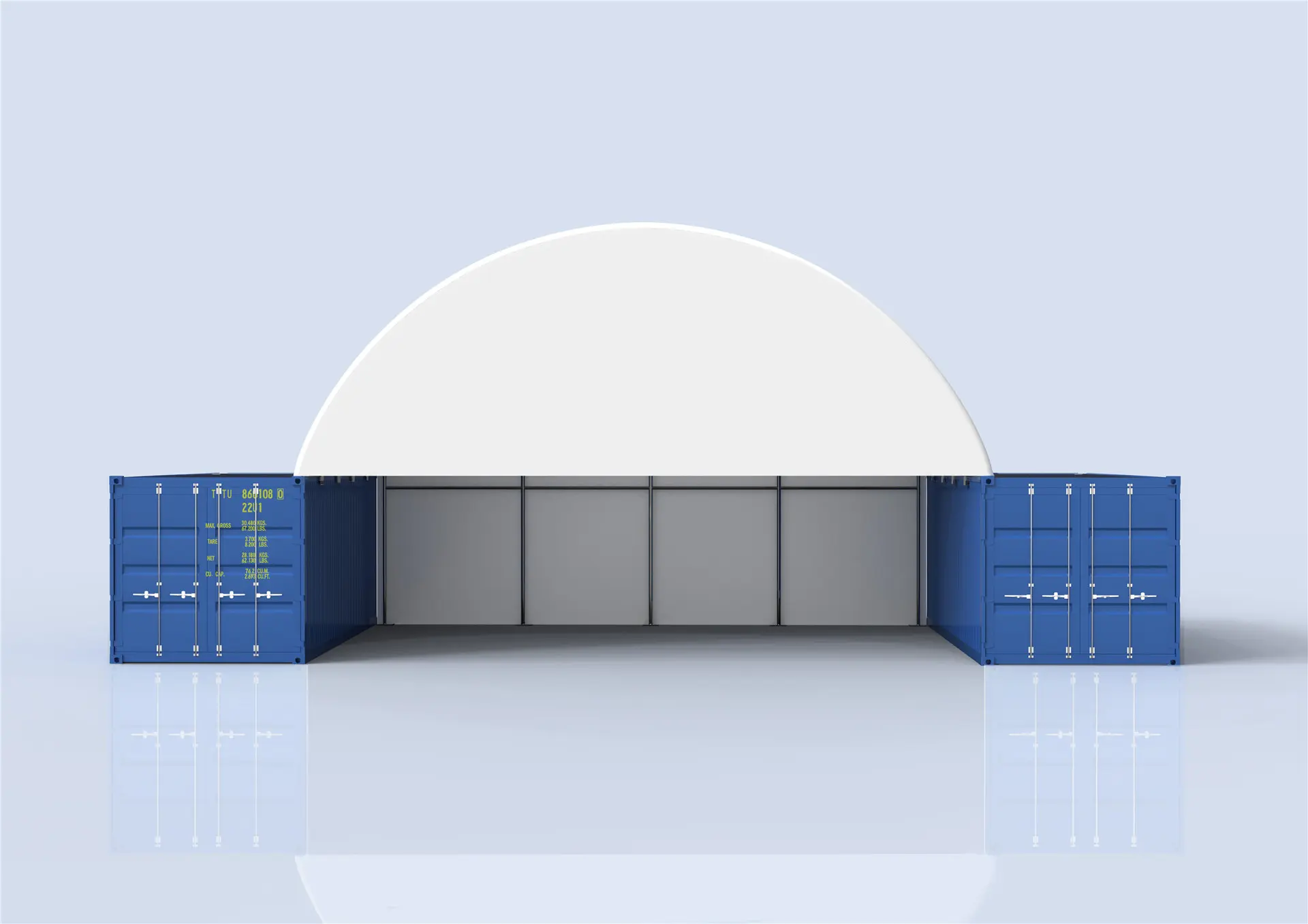10m wide half panel with enhanced frame