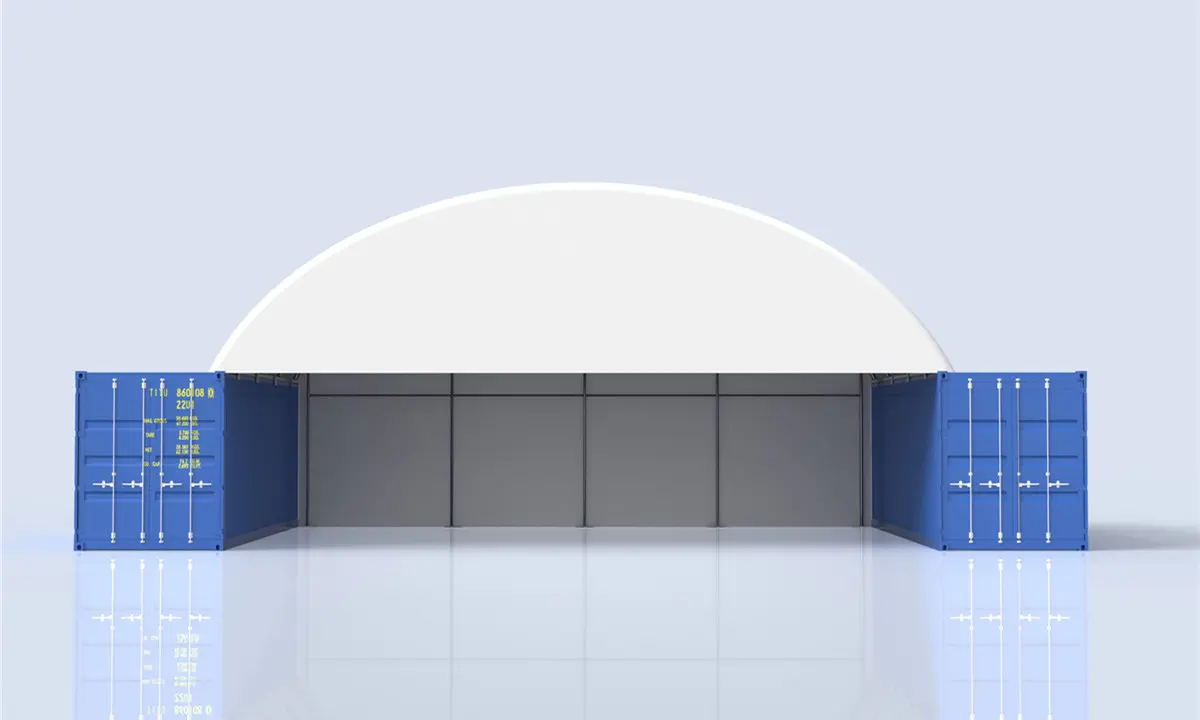 12m wide 3m high Half End Wall — Fits TS1206(3m) & TS1212(3m) Dome Shelter