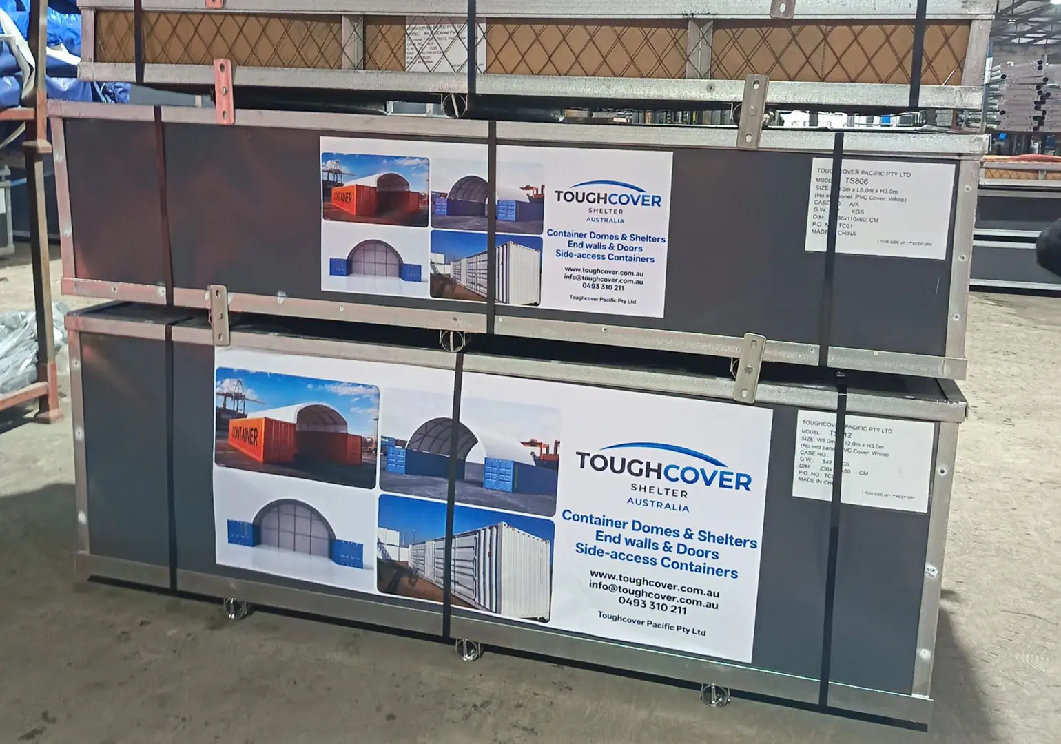 How We Pack a Container Dome Shelter — Factory Direct to Melbourne | Toughcover