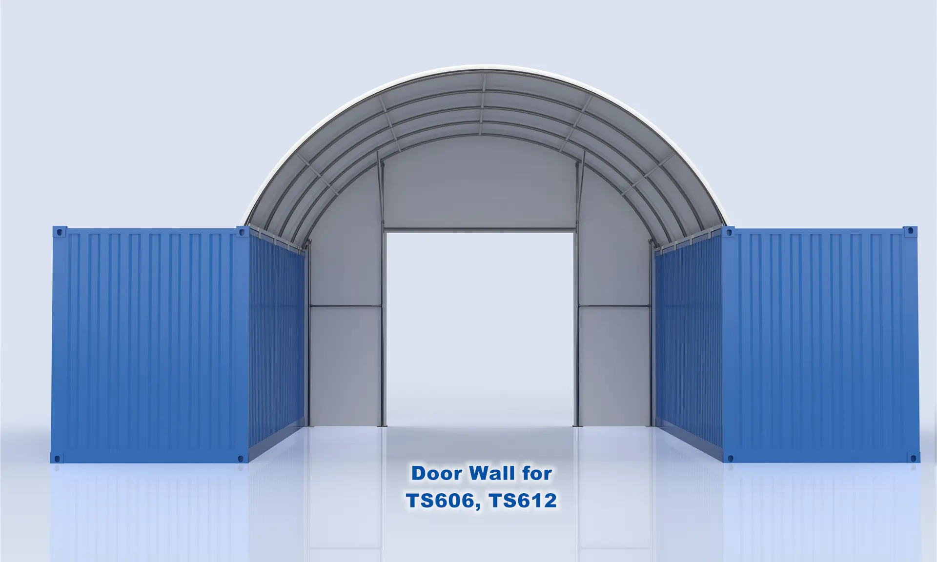 6m door end wall with framework