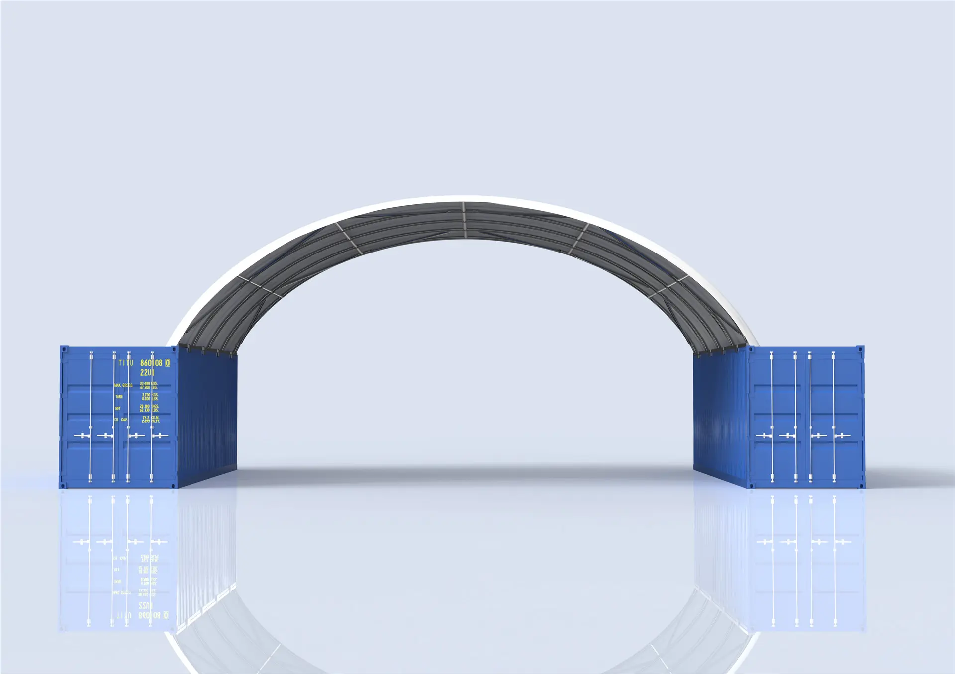 ASNZS 1170.2 compliant container dome