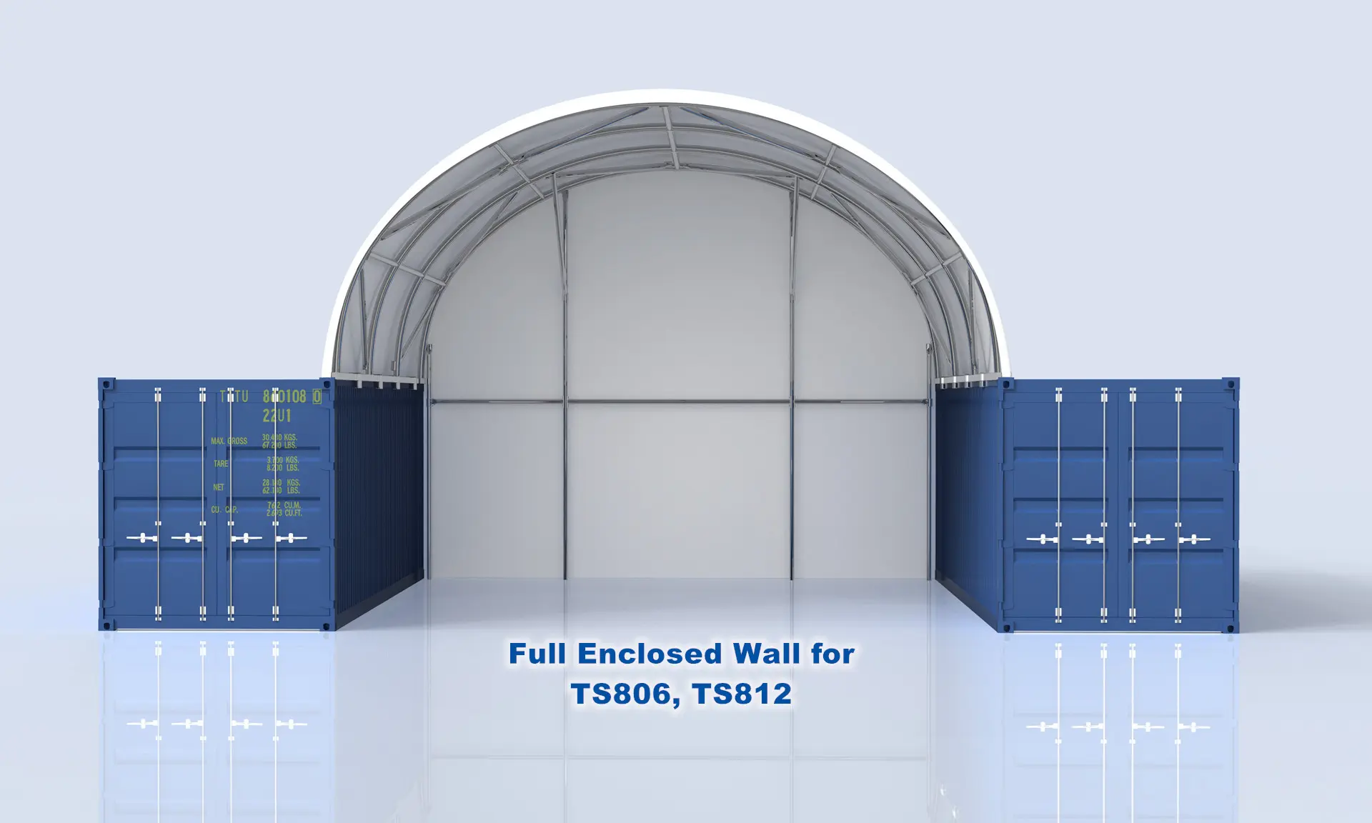 8m wide full wall for TS806 TC812