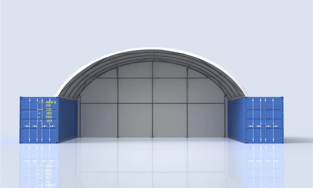 12m wide 3m high End Wall Kits (Door or Full panel) — Fit TS1206(3m) & TS1212(3m) Dome
